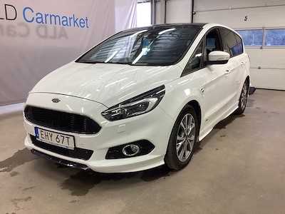 Ford S-MAX 2.0 AWD (AUT, Skinn/Tyg, Pano, P-Varmare, GPS, Backkamera, Drag, P-Sensorer, Adp.F-Hallare, Blind Spot Sensor, Lane-Assist, 7-Si
