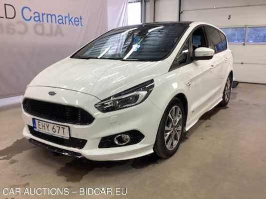 Ford S-MAX 2.0 AWD (AUT, Skinn/Tyg, Pano, P-Varmare, GPS, Backkamera, Drag, P-Sensorer, Adp.F-Hallare, Blind Spot Sensor, Lane-Assist, 7-Si