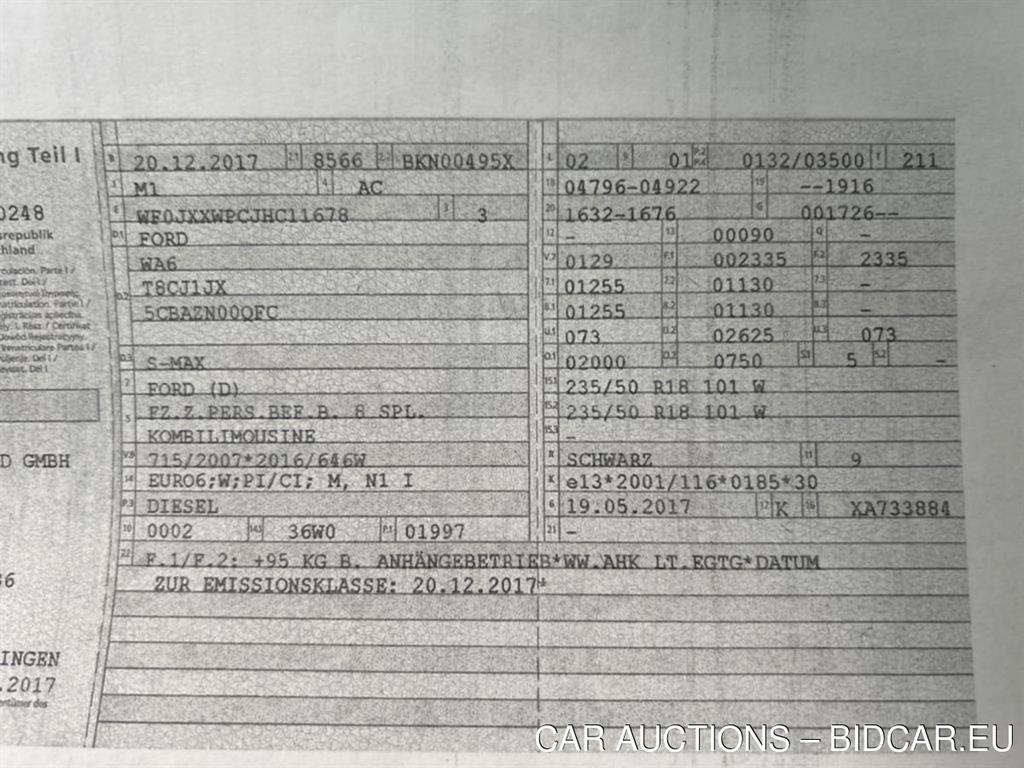 S-Max Titanium 2.0 TDCi 132KW MT6 E6