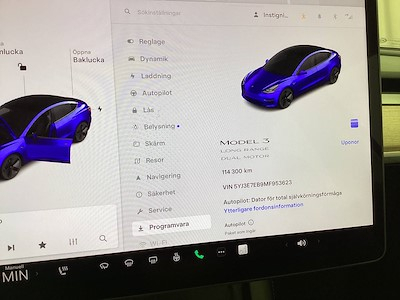 Tesla Model 3 long range awd Skinn, Pano, P-Varmare, Nav, B-kamera, AUTOMAT