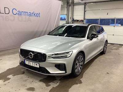 Volvo V60 T8 recharge awd 392hk !BAD SUMMER TIRES! R-Design, Pano, HuD, B&amp;W, Skinn/Tyg, Drag, B-Kamera, Nav, VoC, Auto