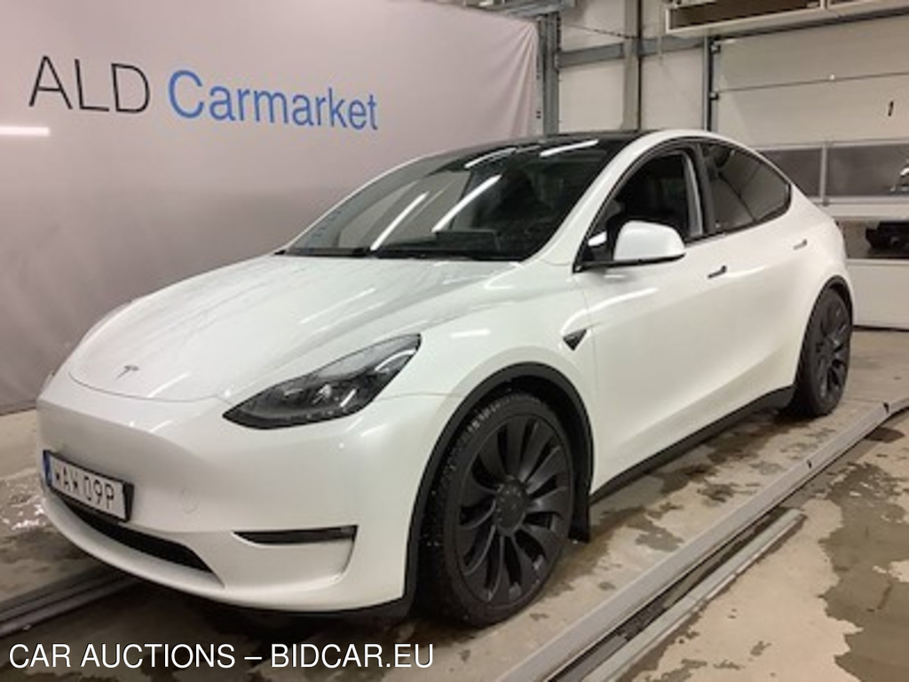 Tesla Model Y performance awd Drag, Skinn, Pano, P-Varmare, Nav, B-Kamera, Auto