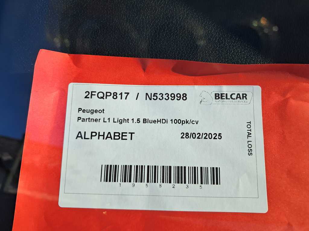 Peugeot Partner L1 Light 1.5 BlueHDi 100pk/cv, 2024