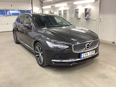 Volvo V90 T6 Recharge AWD Inscription Exp Teknik Skinn H/K Kamera BLIS Navi Drag