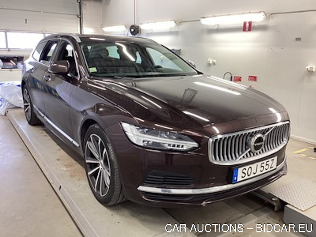 Volvo V90 T6 Recharge AWD Inscription Teknik Ljus H/K Skinn Drag Kamera BLIS Navi