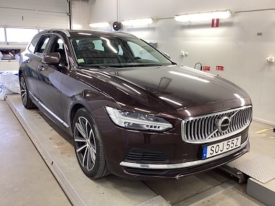 Volvo V90 T6 Recharge AWD Inscription Teknik Ljus H/K Skinn Drag Kamera BLIS Navi