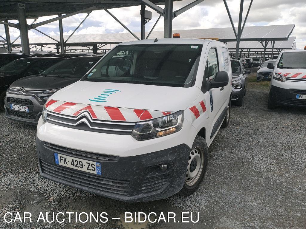 Citroen Berlingo Taille M 1000kg BlueHDi 75 BVM Club VU [4P] bvm 5-75CH-5cv, 2019