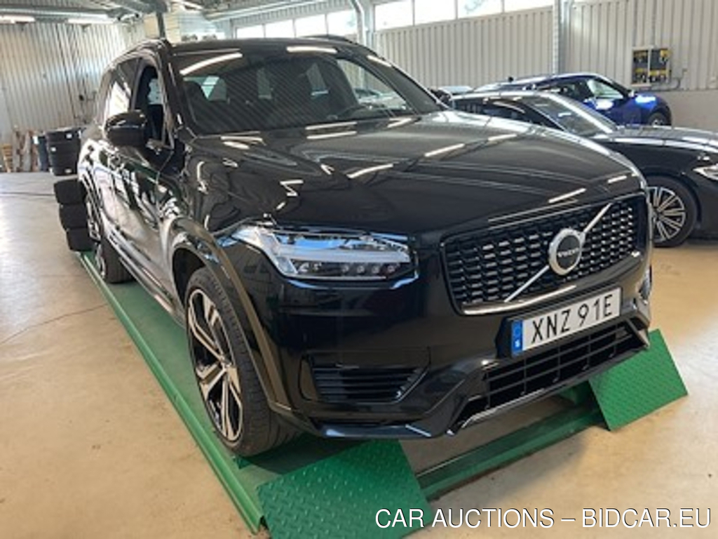 Volvo Xc90 T8 Recharge AWD R-Design Pro Lounge 7-Sits Panoram Skinn Drag B&amp;W HUD 360 Kamera Luftfjadring