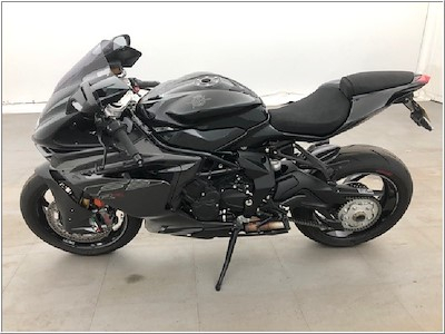 MV AGUSTA F3 800 RR 147 CV Carter Transparent CNC Noir, Bulle Fume - Garantie 4 ans (2024)