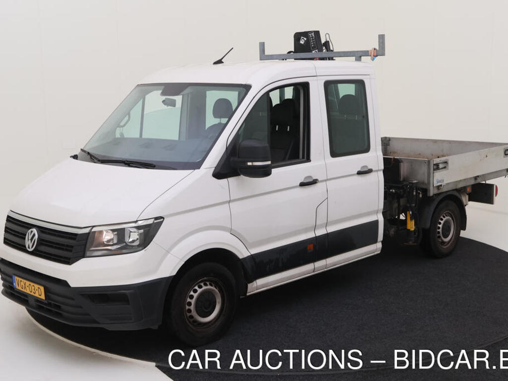 Volkswagen Crafter CDC 2.0TDI 102PK L3 3.5T FWD TRENDLINE OPEN LAADBAK LAADKRAAN, 2020