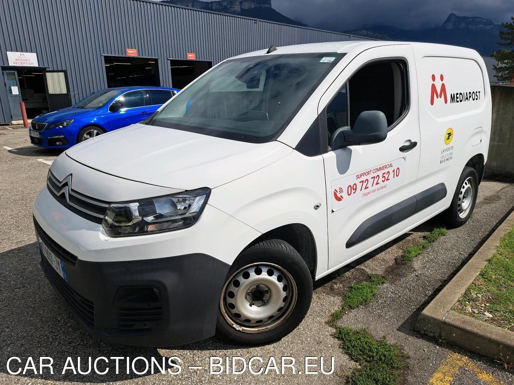 Citroen Berlingo M 1000kg BlueHDi 100 S&amp;S BVM Driver VU [4P] bvm 5-100CH-5cv, 2019