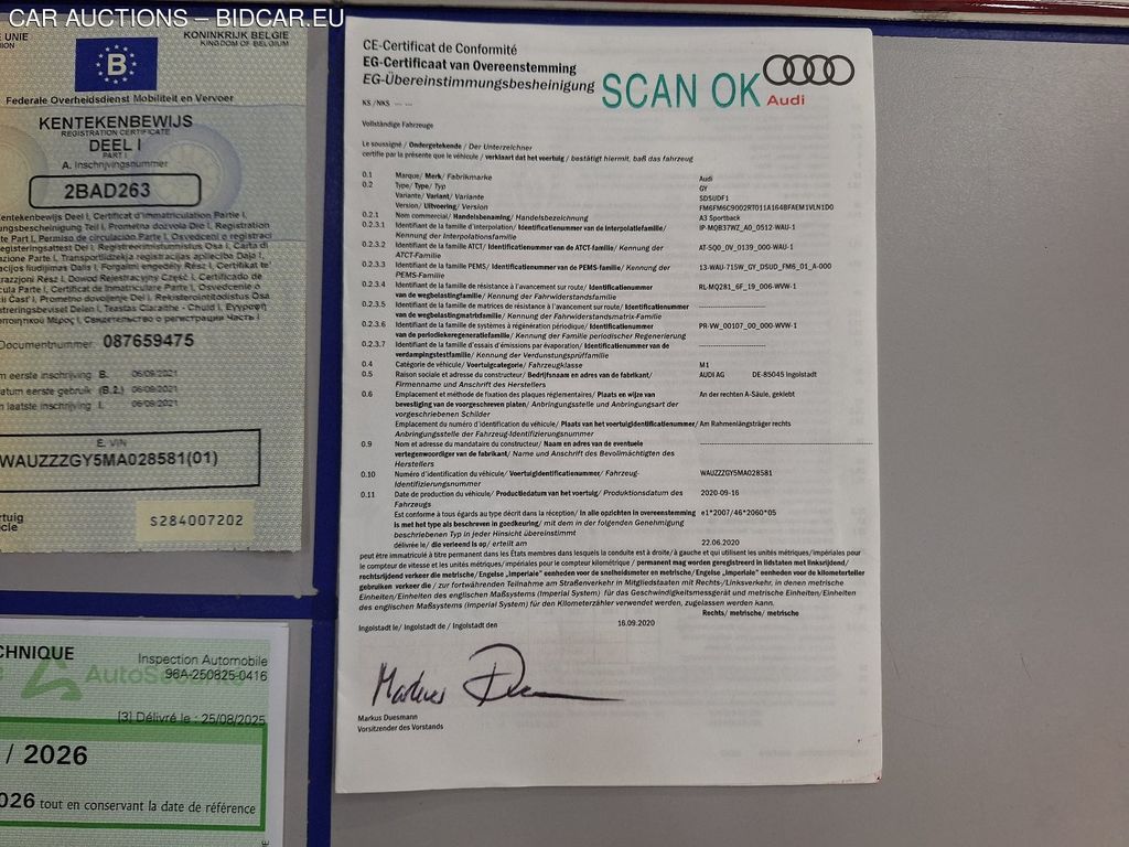 Audi A3sportback-8ya SB 20. AUDI A3 SPORTBACK 2.0 30 TDI 85KW 5D, 2021