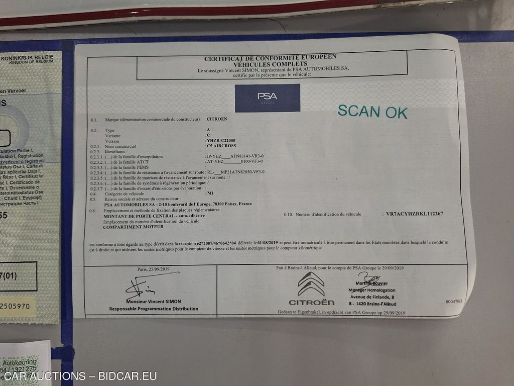 Citroen C5 aircross diesel C5 AIRCROSS 1.5 BLUEHDI FEEL S&S 105G, 2020