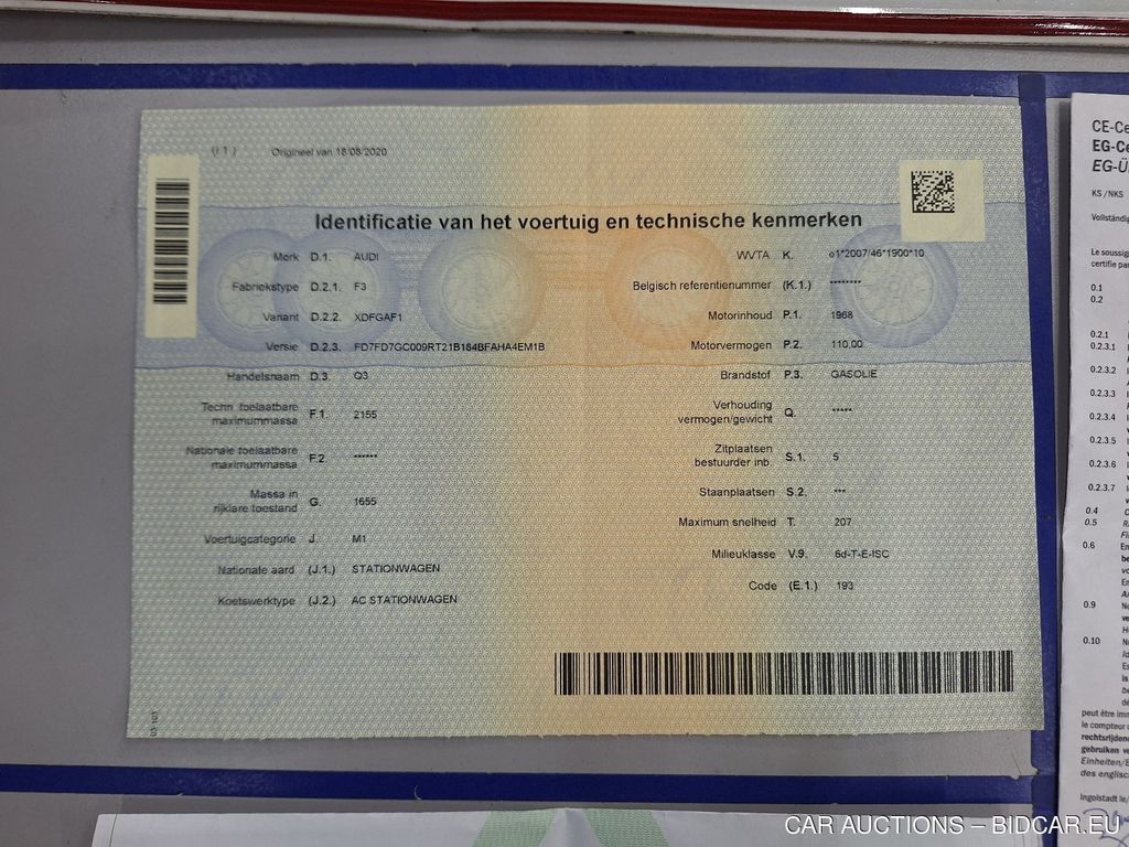 Audi Q3-f3b 18. AUDI Q3 35 TDI S TRONIC ADVANCED BUSINESS EDITIO 5, 2020