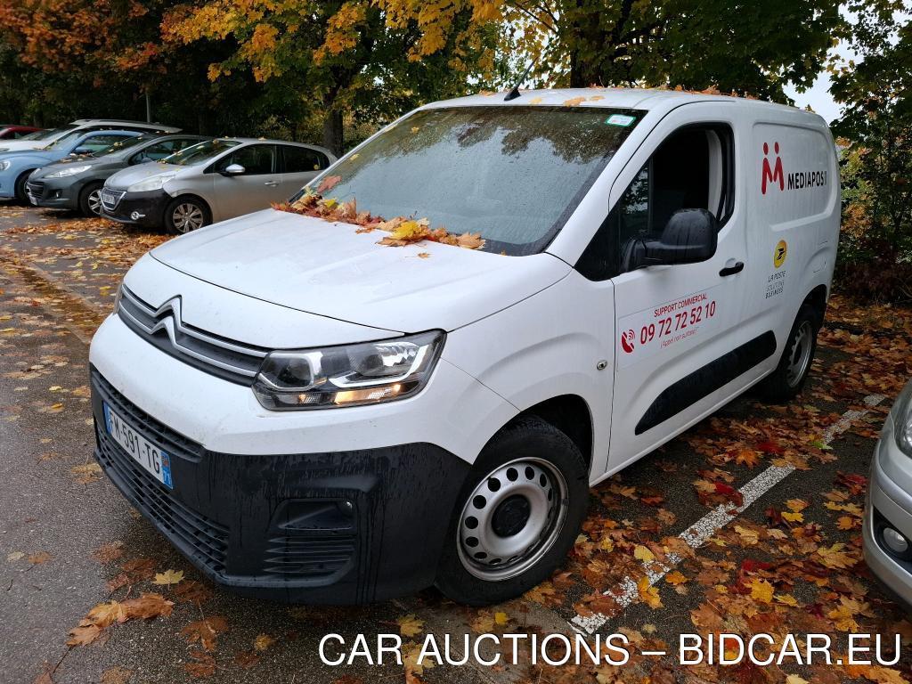Citroen Berlingo M 1000kg BlueHDi 100 S&amp;S BVM Driver VU [4P] bvm 5-100CH-5cv, 2019