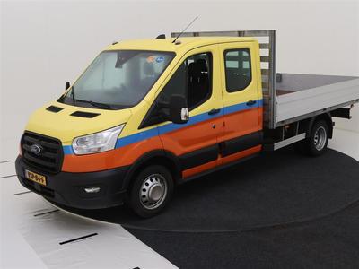 Ford Transit CC 350 2.0 TDCI 130PK L4H1 DC TREND RWD TREKHAAK OPEN LAADBAK, 2022