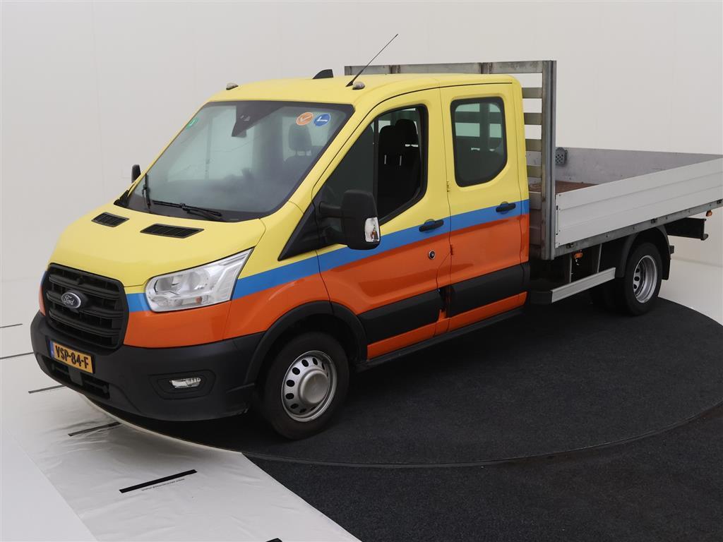 Ford Transit CC 350 2.0 TDCI 130PK L4H1 DC TREND RWD TREKHAAK OPEN LAADBAK, 2022