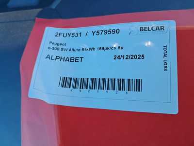 Peugeot 308 e-SW Allure 54kWh 156pk/cv 5p, 2024