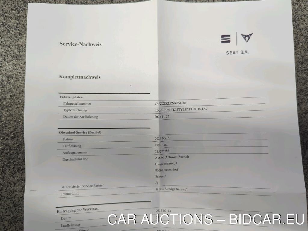 Seat LEON 2.0 TDI EVO STYLE DSG ST