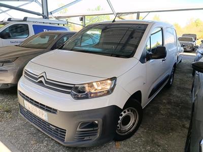 Citroën Berlingo BERLINGO M 650kg BlueHDi 100 S&amp;S BVM Driver VU [4P] bvm 5-100CH-5cv (fourgonnettesimple cabine), 2020