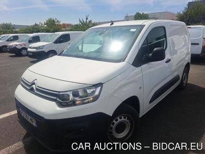 Citroën Berlingo BERLINGO M 650kg BlueHDi 100 S&amp;S BVM Driver VU [4P] bvm 5-100CH-5cv (fourgonnettesimple cabine), 2020