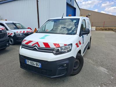 Citroën Berlingo BERLINGO Taille M 1000kg BlueHDi 75 BVM Club VU [4P] bvm 5-75CH-5cv (fourgonnettesimple cabine), 2020