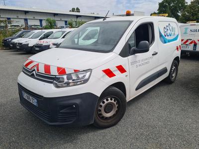 Citroën Berlingo BERLINGO Taille M 1000kg BlueHDi 75 S&amp;S BVM Club VU [4P] bvm 5-75CH-5cv (fourgonnettesimple cabi, 2020