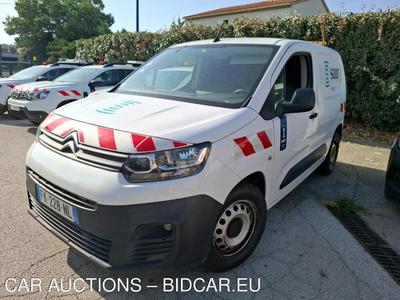 Citroën Berlingo BERLINGO Taille M 1000kg BlueHDi 75 BVM Club VU [4P] bvm 5-75CH-5cv (fourgonnettesimple cabine), 2019