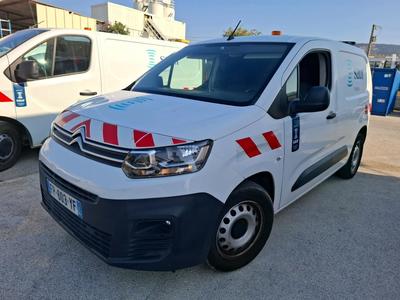 Citroën Berlingo BERLINGO Taille M 1000kg BlueHDi 75 S&amp;S BVM Club VU [4P] bvm 5-75CH-5cv (fourgonnettesimple cabi, 2020