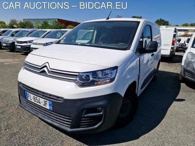 Citroën Berlingo BERLINGO Taille M 650kg BlueHDi 75 BVM Club VU [4P] bvm 5-75CH-5cv (fourgonnettesimple cabine), 2019