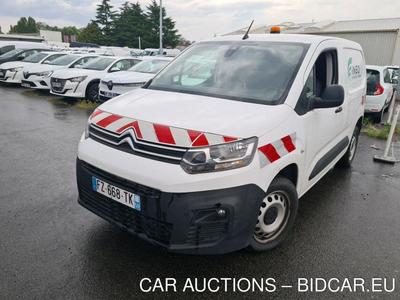 Citroën Berlingo BERLINGO M 1000kg BlueHDi 100 S&amp;S BVM Driver VU [4P] bvm 5-100CH-5cv (fourgonnettesimple cabine), 2021