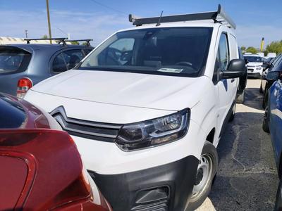 Citroën Berlingo BERLINGO M 1000kg BlueHDi 100 S&amp;S BVM Driver VU [4P] bvm 5-100CH-5cv (fourgonnettesimple cabine), 2021
