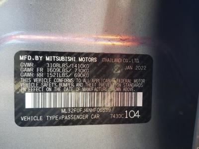 2022 Mitsubishi Mirage G4 Es