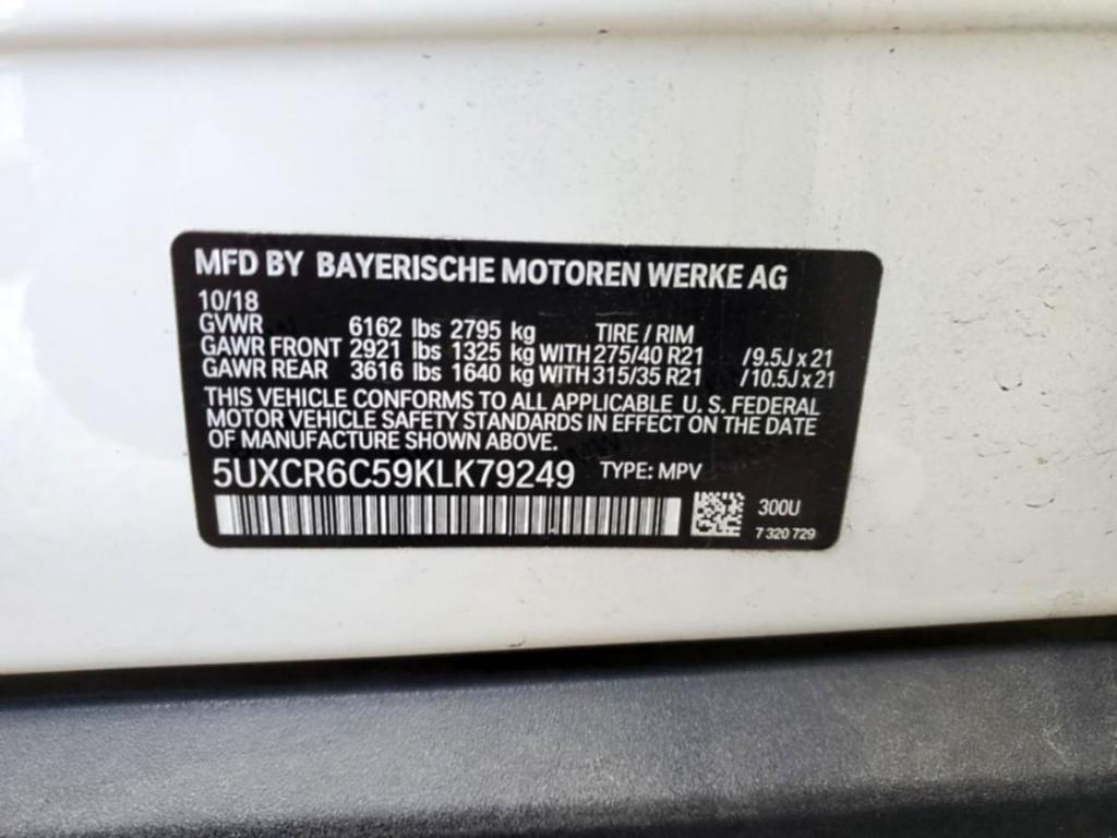 2019 BMW X5 xDrive40I